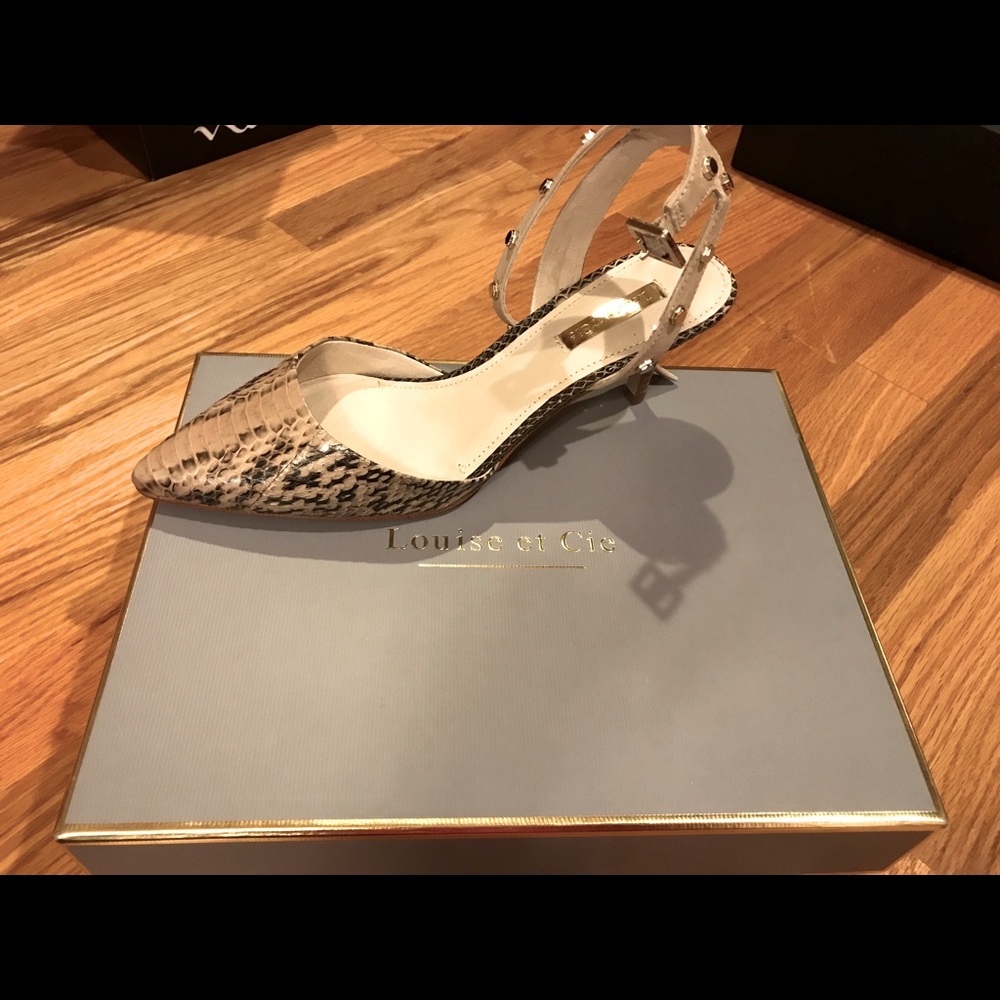 Louise et cie Snake print heels